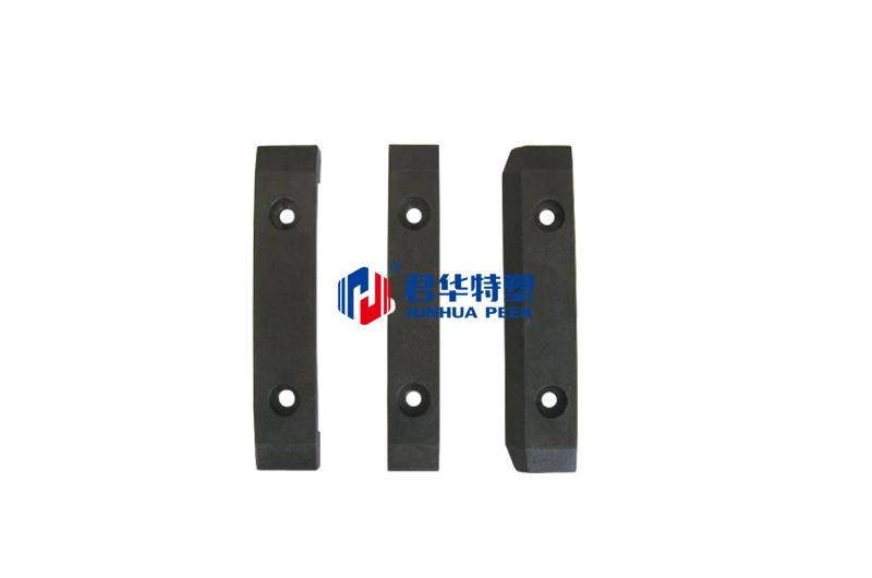 Conjunto de três peças deslizante resistente ao desgaste PEEK para grampos de tecido