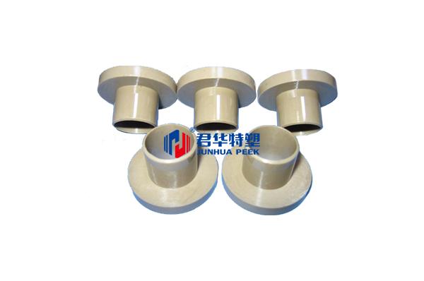 Anel de desgaste flangeado em PEEK