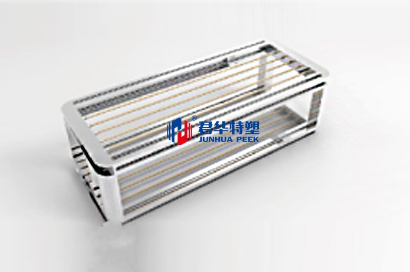 Linha de suporte em PEEK – cassete de substrato de vidro