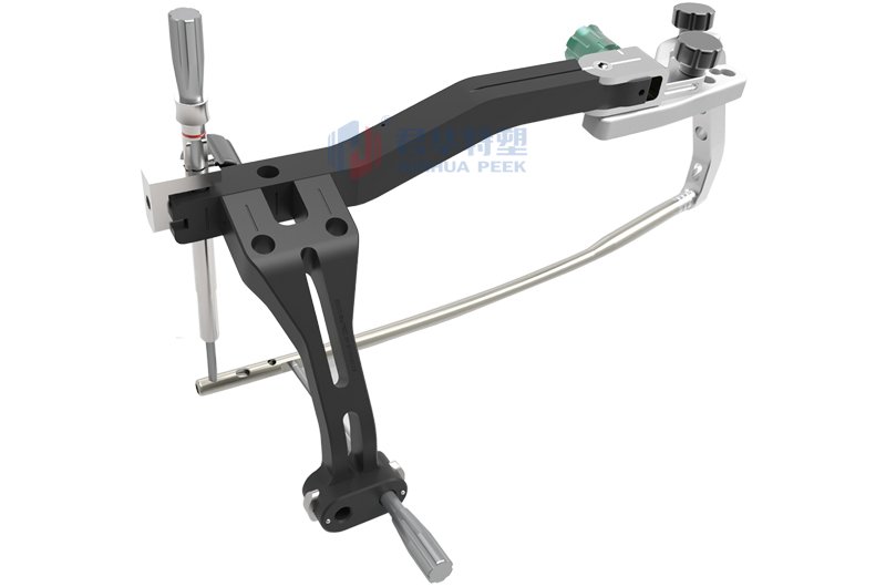 Suporte de mira ajustável em PEEK para haste intramedular femoral