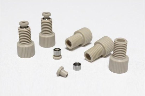 Conector de anel metálico dividido em PEEK