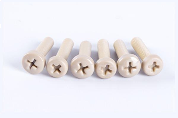 Parafuso de cabeça redonda cruzado em PEEK