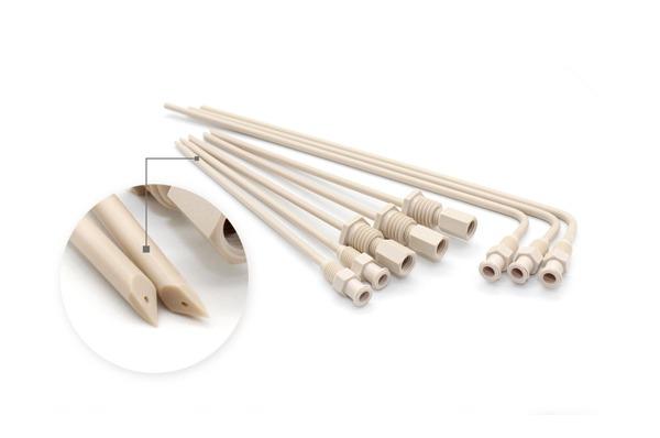 Agulha de amostragem PEEK/agulha de injeção/agulha de sopro de nitrogênio/agulha de fibra de carbono fluoroplástica