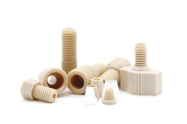 Conector de cone invertido dividido em PEEK